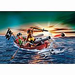 Pirates Rowboat with Shark