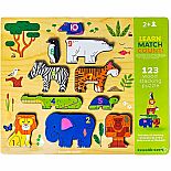 10pc Stacking Puzzle 123 Zoo