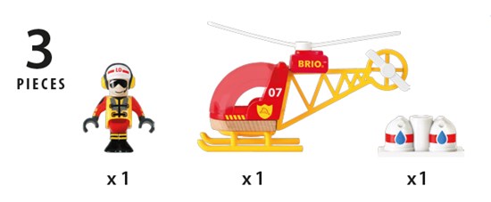 BRIO Firefighter Helicopter Ravensburger 33797