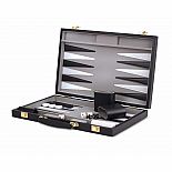 WE Games Backgammon Blk/Wht