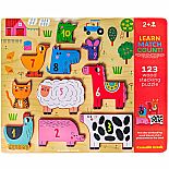 10pc Stacking Puzzle 123 Barny