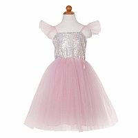 Silver Seq Princess Dress 5-6