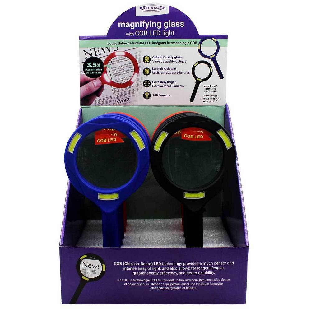 Magnifying Glass w/Cob Light