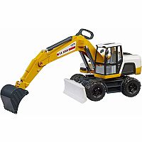 Excavator Yellow/White