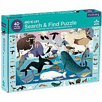64pc Search & Find Arctic Life