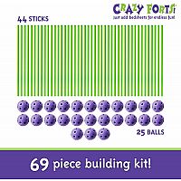 Crazy Forts CF1 69 Pieces Construction Toy Purple for sale online 
