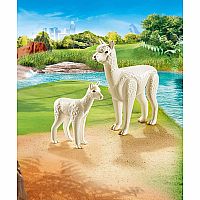 Alpaca with Baby