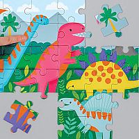 42pc Fuzzy Puzz Dinosaurs