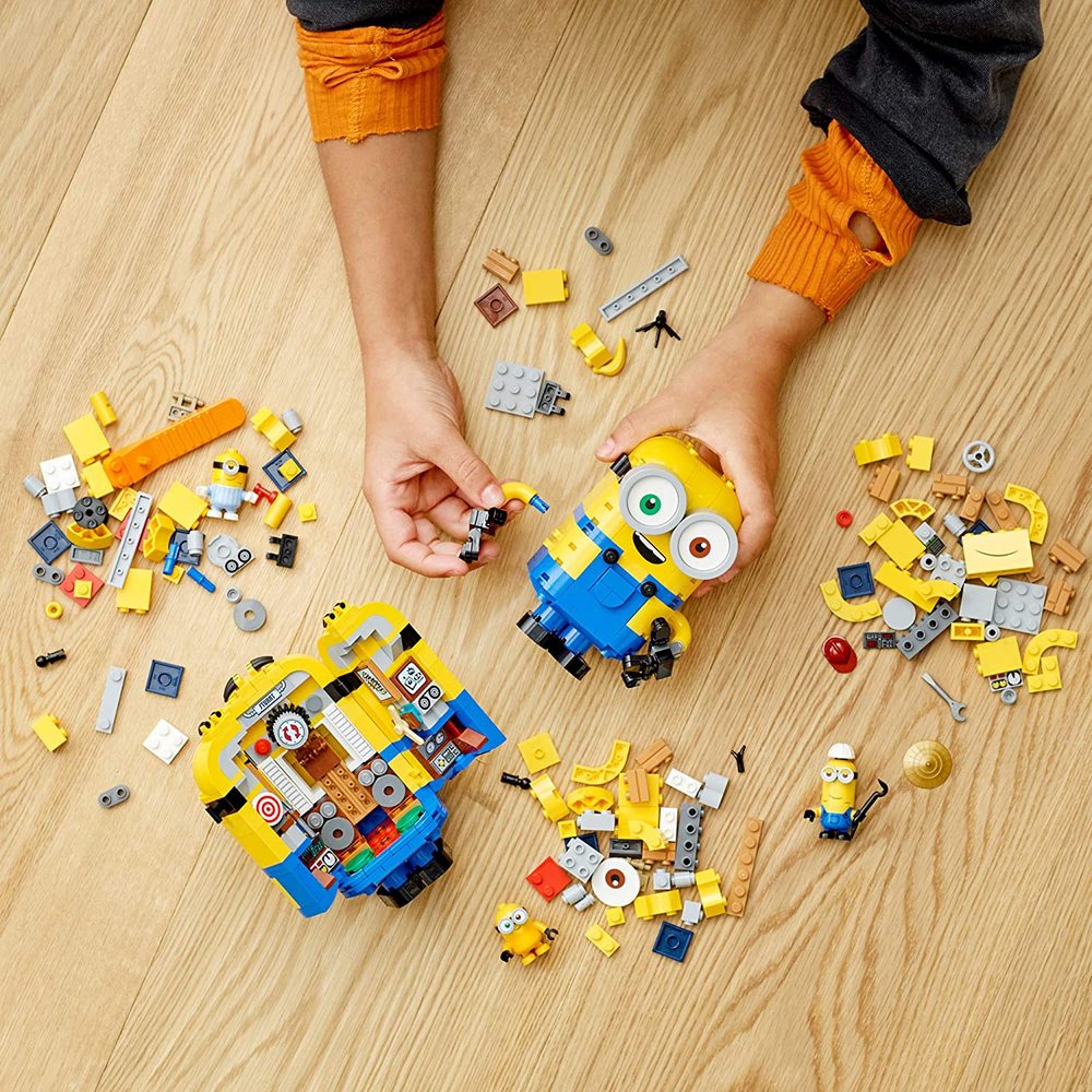 Lego brick built cheap minions
