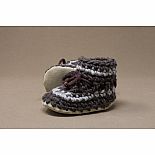 Baby Slippers 5 Brown Stripe