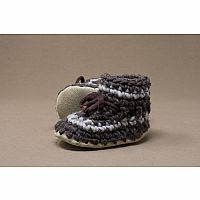 Baby Slippers 5 Brown Stripe