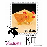 Chickens Needle Felting Kit