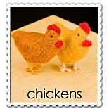 Chickens Needle Felting Kit
