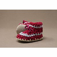 Baby Slippers 5 Red Stripe