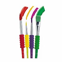 4 Pack Soft Grip Brushes