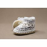 Baby Slippers 3 Cream Stripe
